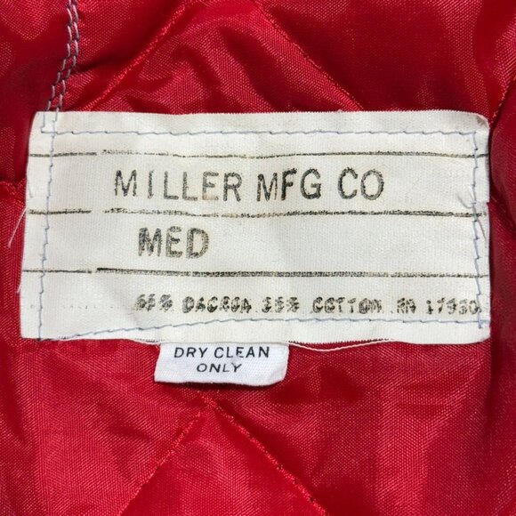 Vintage Ford Mechanic60's  Navy Blue Work Jacket By Miller Mfg Co Medium Scovill - Picture 5 of 13